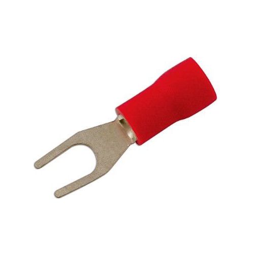 Connect Red Fork Terminal 4.0mm 100pc 30151 Tool Connection - Dynamic Drive