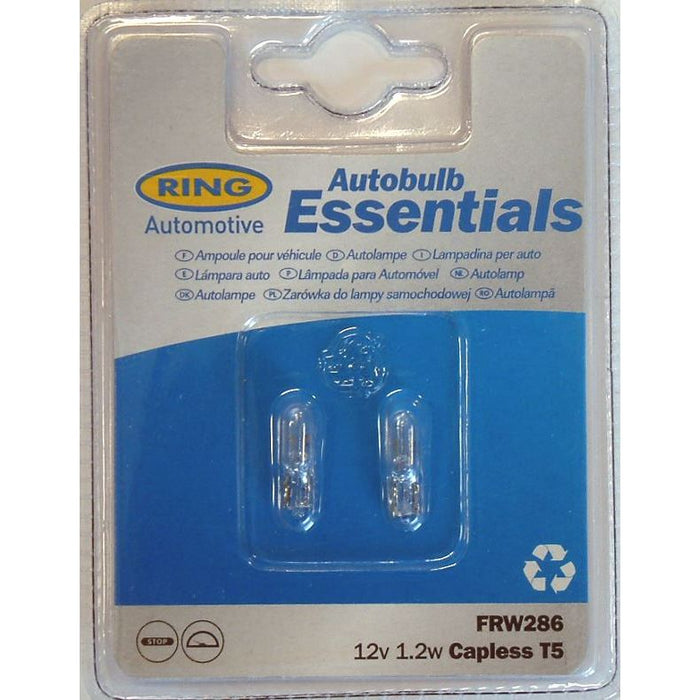 Ring Automotive FRW286 12V 1.2W Capless W2X4.6D Indicator & Panel Ring  - Dynamic Drive