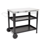 Dellonda Plancha Trolley with Utensil Holder - Stainless Steel Top Dellonda - Dynamic Drive