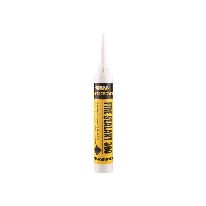 Everbuild Sika Tecnic Fire Intumescent Sealant 300 Grey 380ml Everbuild Sika - Dynamic Drive