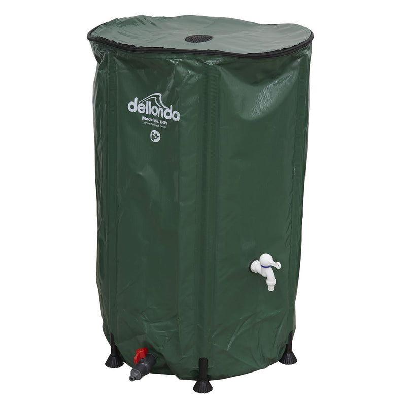 Dellonda Collapsible PVC Garden Water Butt with Zipped Lid & Drain Tap 250L Dellonda - Dynamic Drive