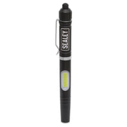 Sealey Aluminium Penlight 3W SMD & 1W COB LED LED016 Sealey - Dynamic Drive