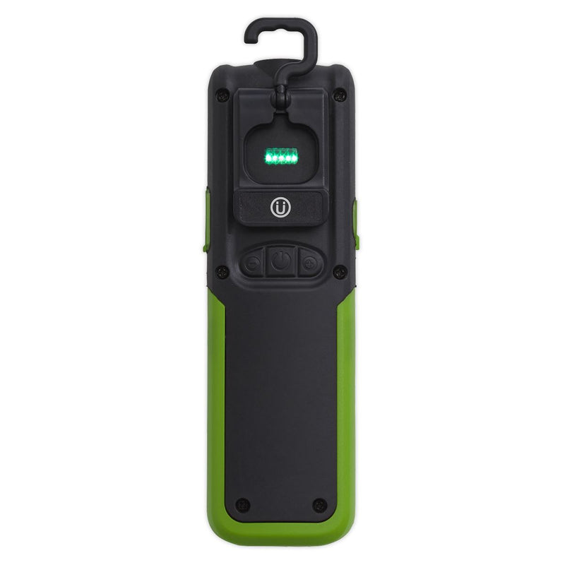 Sealey LED318 Rechargeable Inspection Lamp 5W COB + 3W LED + Power Bank Green Sealey  - Dynamic Drive