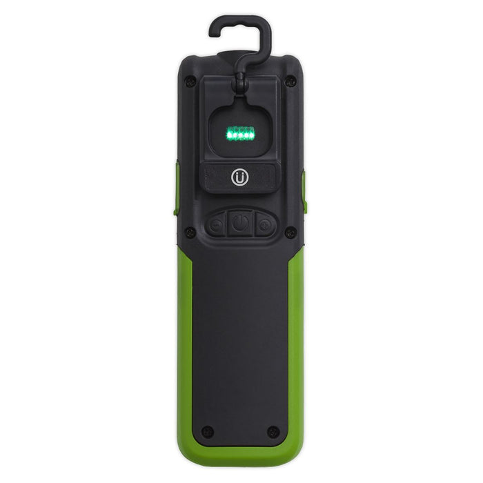 Sealey LED318 Rechargeable Inspection Lamp 5W COB + 3W LED + Power Bank Green Sealey  - Dynamic Drive