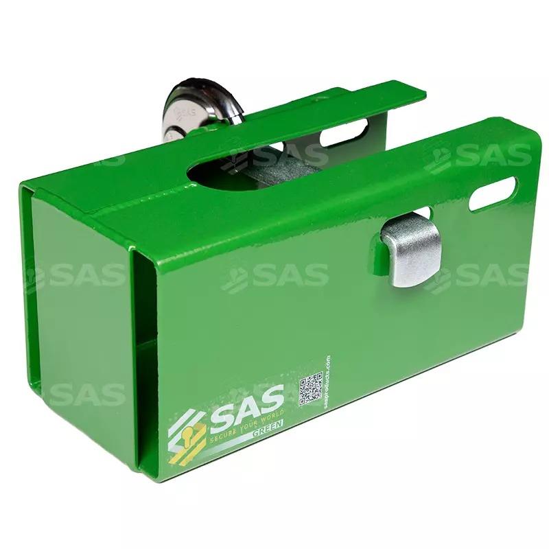 SAS Green Series Vault Hitchlock Coupling Trailer Lock Robust Universal High Viz SAS - Dynamic Drive