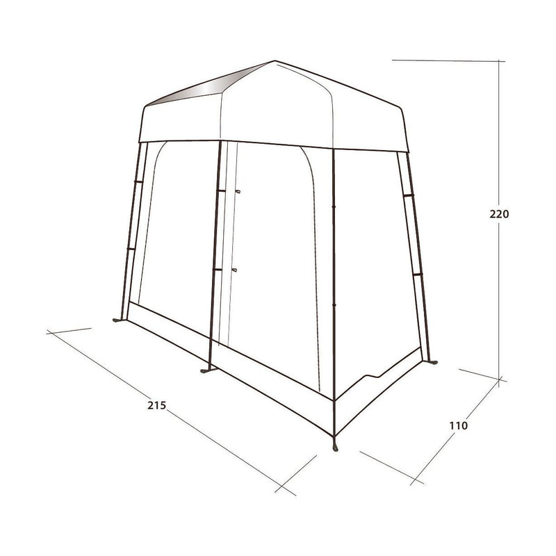 Outwell Seahaven Comfort Station Double Shower Toilet Tent Outwell - Dynamic Drive