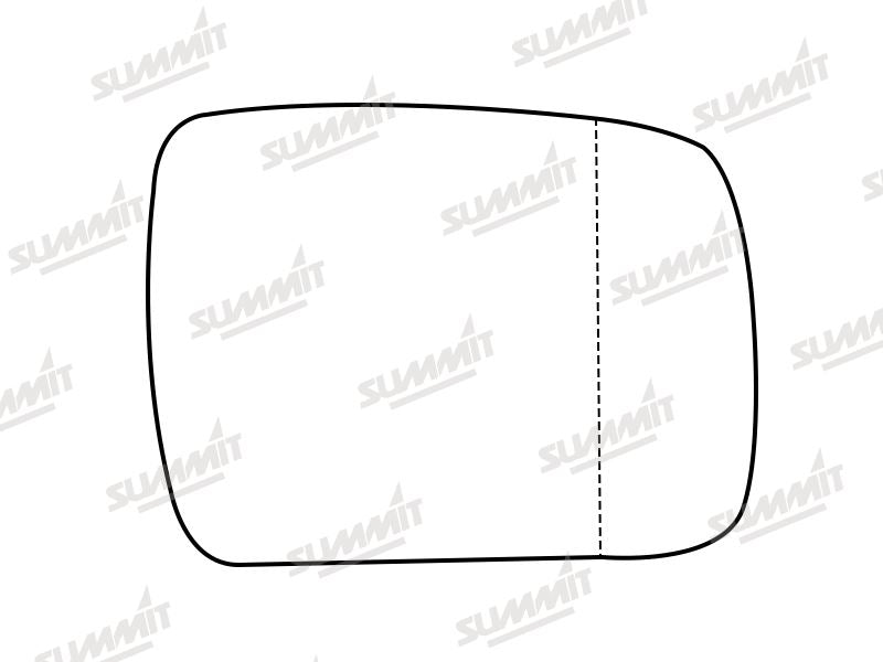 Summit Heated Base Plate With Standard Mirror Glass fits Land Rover Discovery 09 to 13 RHS Summit - Dynamic Drive