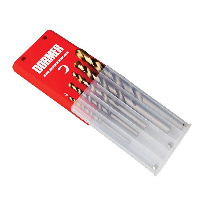 Dormer A08910 Set A002 HSS TiN Coated Jobber Drill Set of 5 4.0-10.0 Dormer - Dynamic Drive