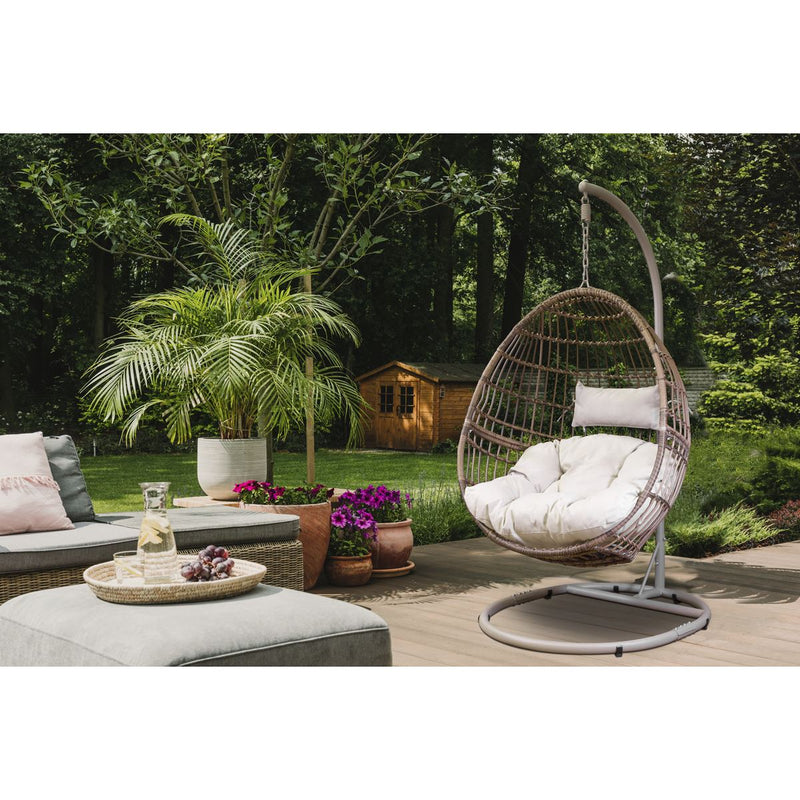 Dellonda Single Swinging Egg Chair with Cushion DG60 Dellonda - Dynamic Drive
