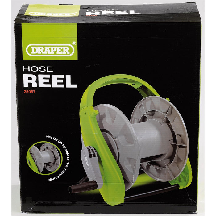 Draper Garden Hose Reel Cart, 50m 25067 Draper - Dynamic Drive