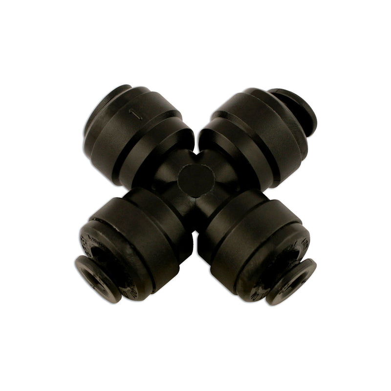 Connect Push-Fit Cross Connector 10mm 5pc 31053 Tool Connection - Dynamic Drive