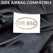 Sakura Car Seat & Headrest Covers Carnaby Black Universal Size Elasticated Hems Sakura  - Dynamic Drive