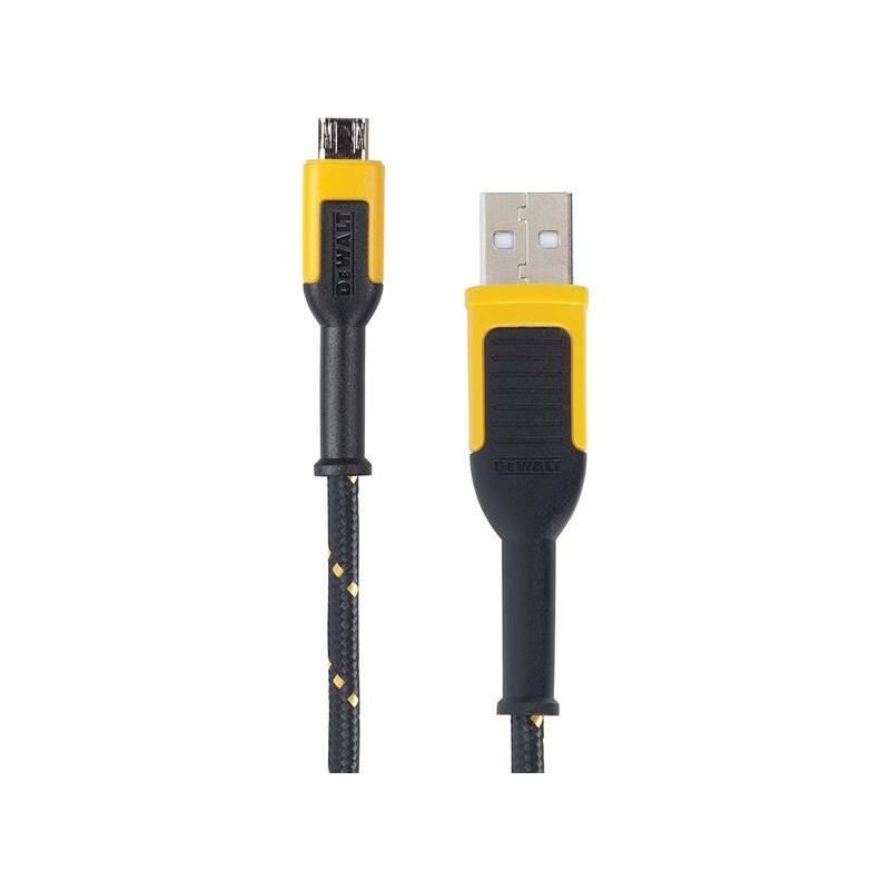 Dewalt Telecoms USB A to USB-Micro Reinforced Charging Cable 1.8m (6ft) DEWALT Telecoms - Dynamic Drive