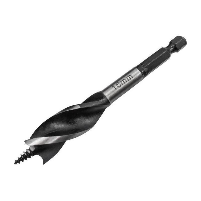 Faithfull Tri-Point Speed Auger Bit 16mm Stubby Faithfull - Dynamic Drive
