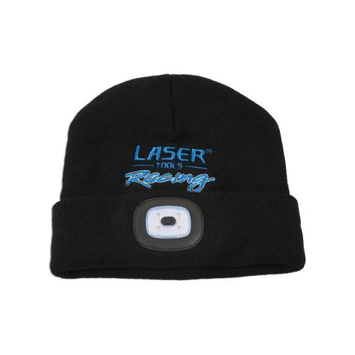 Laser Laser Tools Racing Beanie Hat with Rechargeable Lamp 6899 Laser - Dynamic Drive