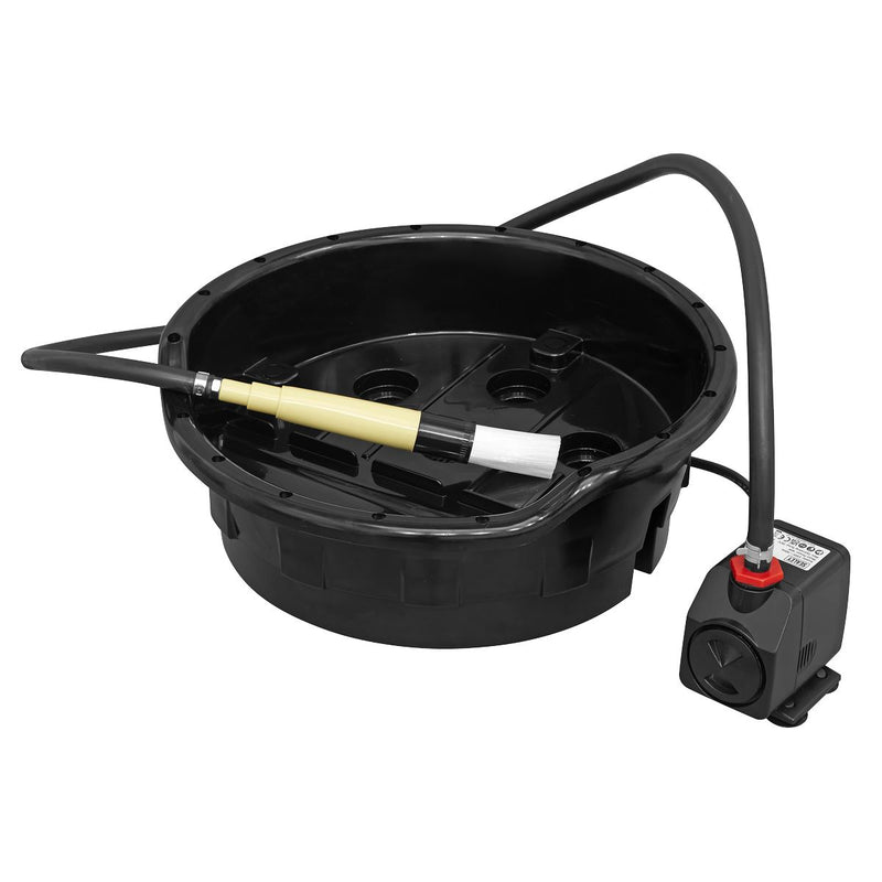 Sealey Portable Parts Washer Bucket with Brush 14L SM220 Sealey - Dynamic Drive