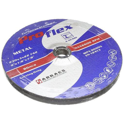Connect Abracs DPC Cutting Discs 230mm x 3.0mm 25pc 32066 Tool Connection - Dynamic Drive