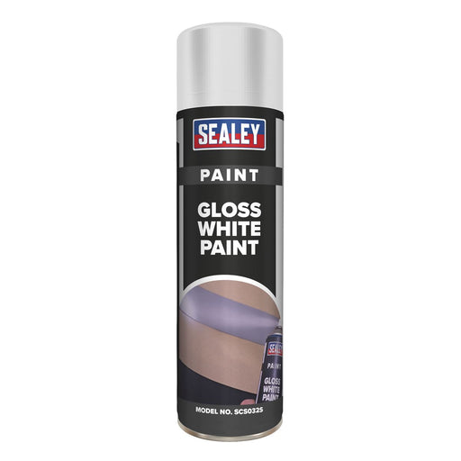 Sealey White Gloss Paint 500ml SCS032S Sealey - Dynamic Drive