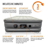 Vango Blissful Double Airbed Double Nocturne Grey Vango - Dynamic Drive
