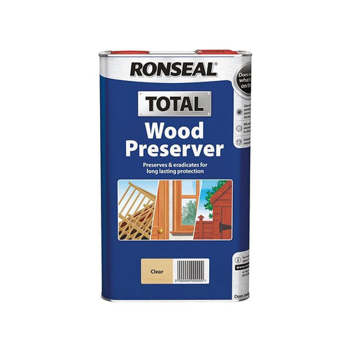 Ronseal Total Wood Preserver Clear 5 litre Ronseal - Dynamic Drive