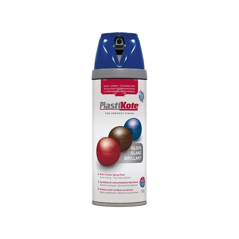 Plastikote Twist & Spray Gloss Pacific Blue 400ml PlastiKote - Dynamic Drive