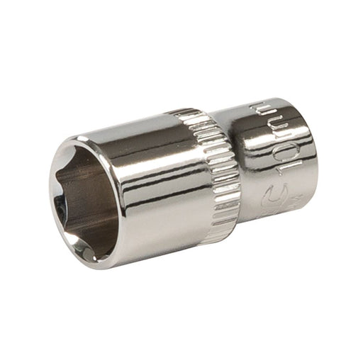 Silverline Socket 1/4" Drive 6pt Metric 10mm Silverline - Dynamic Drive