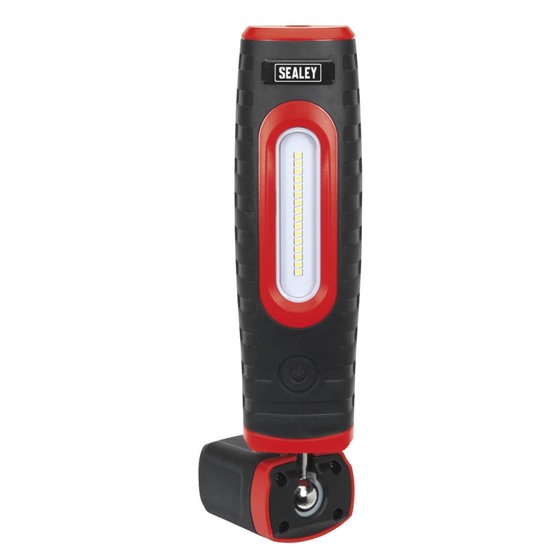 Sealey R/Chargle 360 Insp Lamp 16 SMD LED + 3W LED Black 2xLi-ion LED360PLUS Sealey  - Dynamic Drive