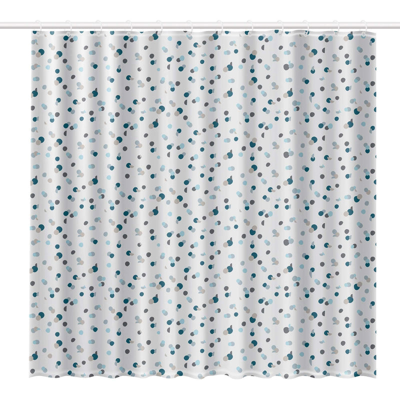 Shower Curtain White & Green Dot 234701 Rayen - Dynamic Drive