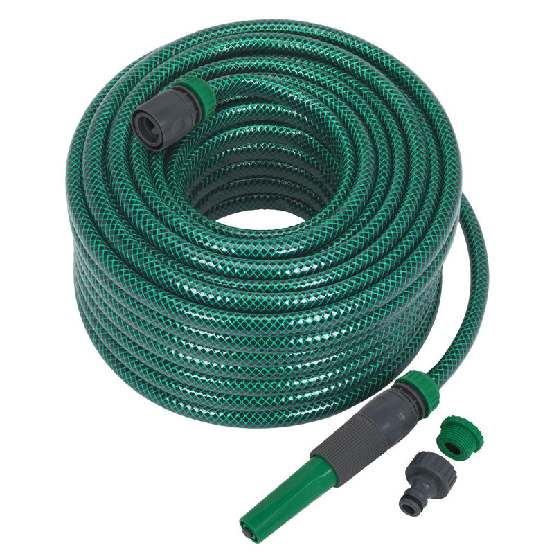 Sealey Water Hose 30m with Fittings GH30R Sealey - Dynamic Drive