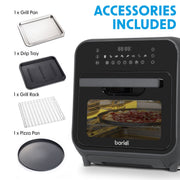 Baridi Steam Air Fryer Oven 15L Capacity DH171 Baridi - Dynamic Drive