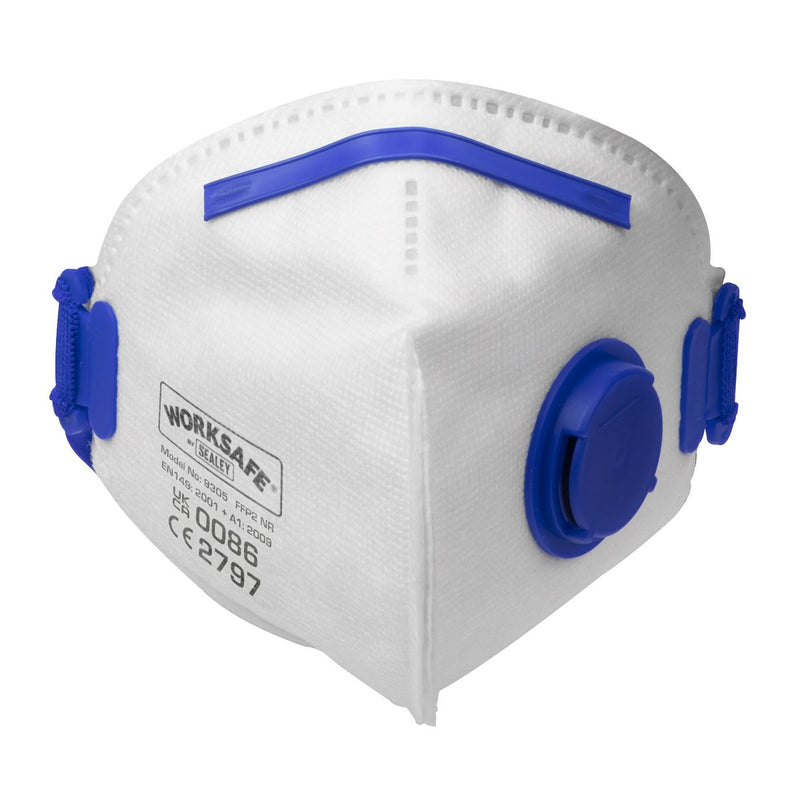 Worksafe Worksafe Valved Fold Flat Mask FFP2 - Pack of 10 9305/10 Worksafe - Dynamic Drive