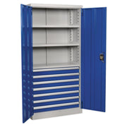 Sealey Industrial Cabinet 7 Drawer 3 Shelf 1800mm APICCOMBO7 Sealey - Dynamic Drive