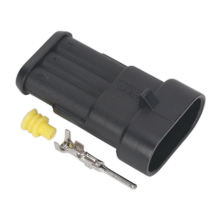 Sealey Superseal Male Connector 3-Way Pack of 5 SSC3M Sealey - Dynamic Drive