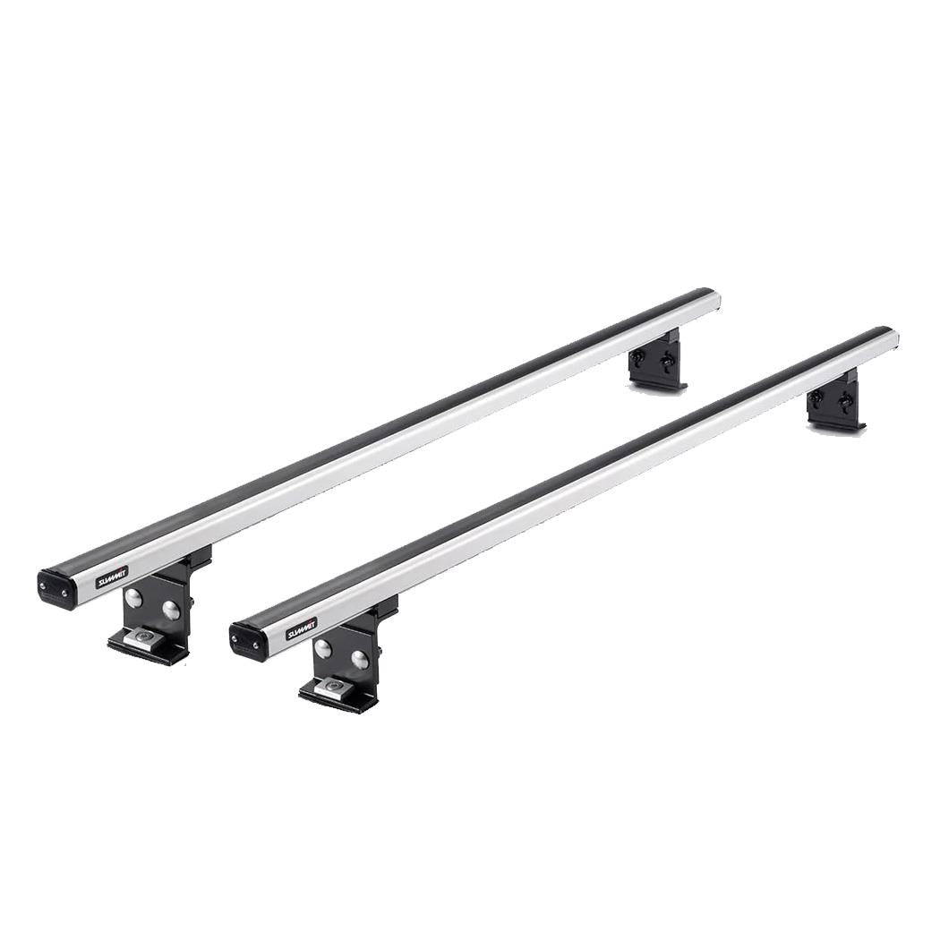Summit Commercial 2 x Aluminium Fixed Point Roof Bars Rack 1.25m SULC-009 Summit - Bars 4 Cars