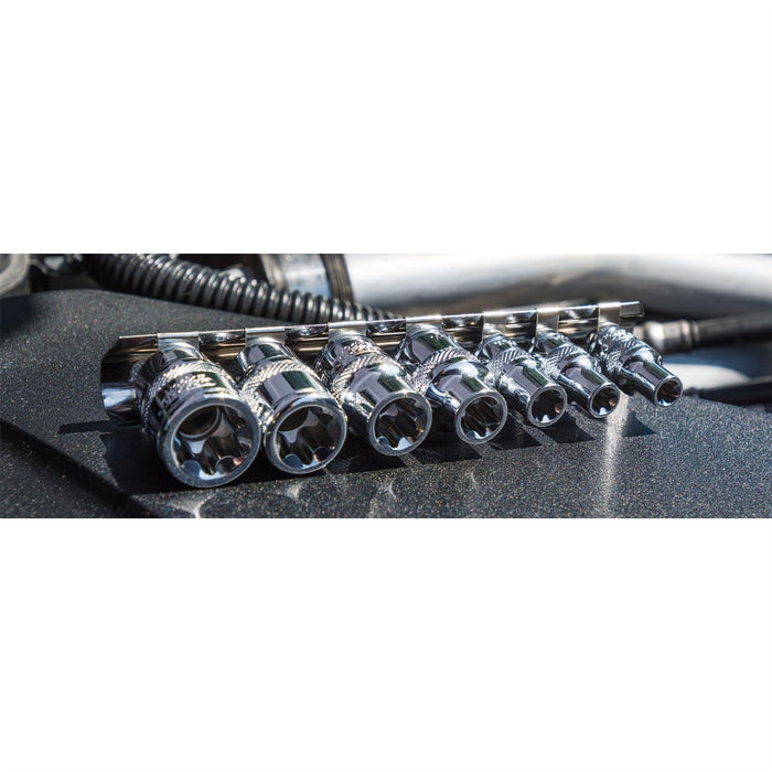 Draper TX-STAR Socket Set, 1/4" and 3/8" Sq. Dr. (7 Piece) 34412 Draper - Dynamic Drive