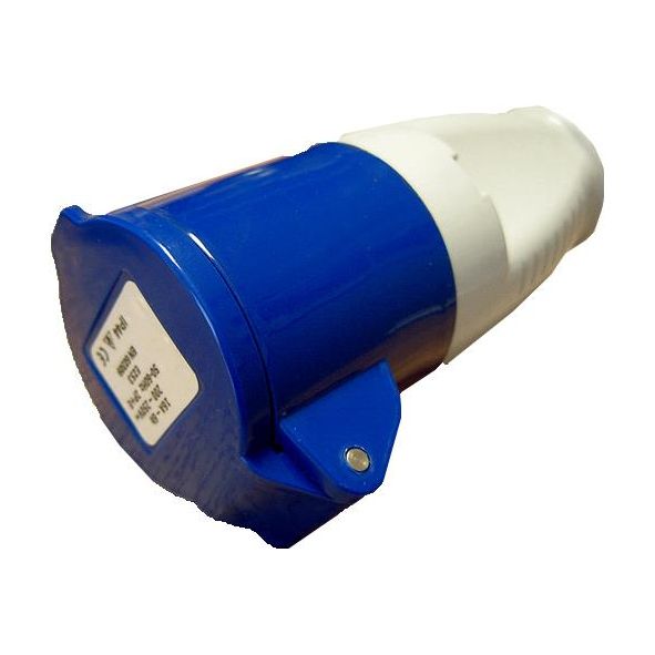 240v 3 Round Pin Mains Coupler Plug Caravan Motorhome Crusader - Dynamic Drive