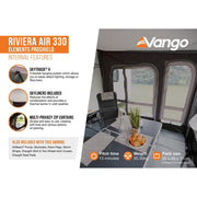 Vango Riviera Air 330 Elements ProShield Caravan Awning Vango - Dynamic Drive