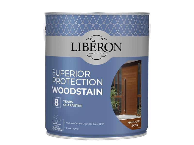 Liberon Superior Protection 8 Year Woodstain Mahogany Satin 2.5 litre Liberon - Dynamic Drive