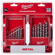 Milwaukee Red Hex Drill Bits HSS-TIN 19pc Milwaukee - Dynamic Drive