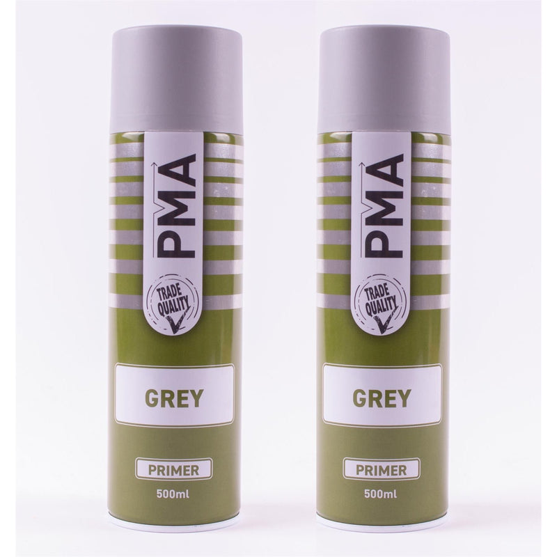 2X Autotek Professional Grey Primer 500Ml Spray Paint High Coverage Autotek - Dynamic Drive