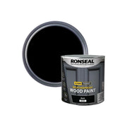 Ronseal 10 Year Weatherproof Wood Paint Black Gloss 2.5 litre Ronseal - Dynamic Drive