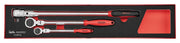 Teng Tools Long Arm Ratchet Flex Head Set FOAMX4 3 pieces Town Tools - Dynamic Drive
