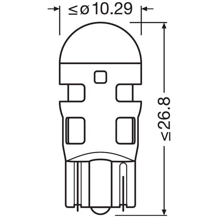 OSRAM LEDriving® SL, W5W, Red, LED signal lamps, Off-road only, non ECE Osram - Dynamic Drive