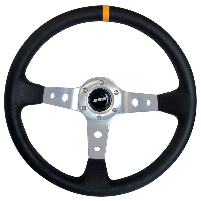 340mm Black Alcantara Moulded Steering Wheel + Boss fits Peugeot 605 1990>1996 Mountney Classic  - Dynamic Drive