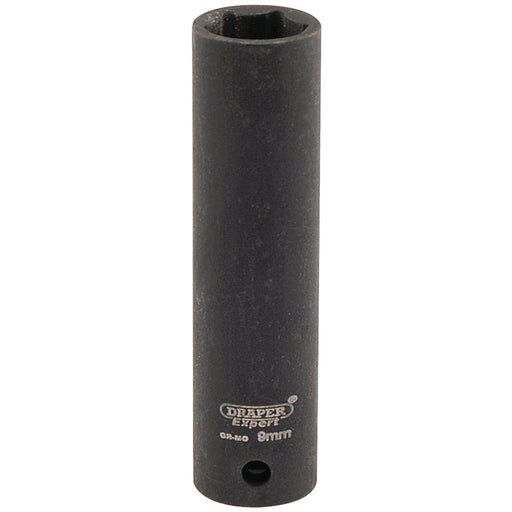 Draper Expert HI-TORQ 6 Point Deep Impact Socket, 1/4" Sq. Dr., 9mm Draper - Dynamic Drive