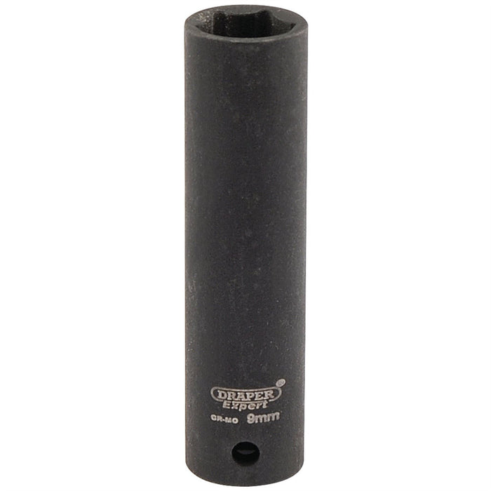 Draper Expert HI-TORQ 6 Point Deep Impact Socket, 1/4" Sq. Dr., 9mm Draper - Dynamic Drive
