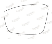 Summit Stick-On Standard Mirror Glass fits VW Up 12 on LHS Summit - Dynamic Drive