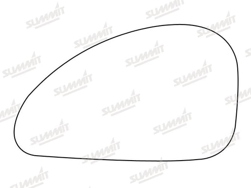 Summit Stick-On Standard Mirror Glass fits Ford Cougar LHS Summit - Dynamic Drive