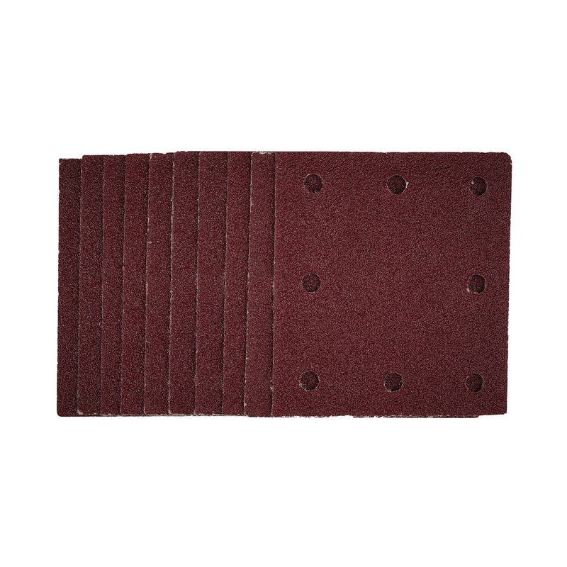 Draper 1/4 Sanding Sheets with Hook and Loop, 115 x 105mm, 40 Grit (Pack of 10) Draper - Dynamic Drive