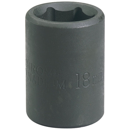 Draper Impact Socket, 1/2" Sq. Dr., 18mm (Sold Loose) 26886 Draper - Dynamic Drive